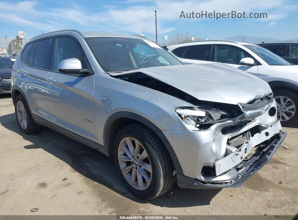5UXWX9C53G0D76026 2016 BMW X3 Серебряный Передняя правая четверть