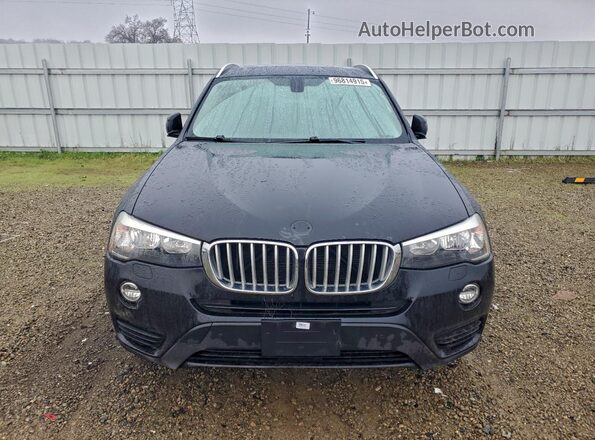 5UXWX9C56G0D77753 2016 BMW X3 Black Vista frontal