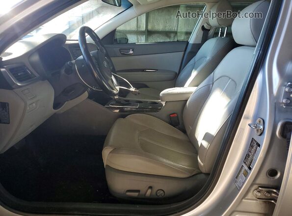 5XXGU4L37GG066232 2016 KIA OPTIMA Серебряный Вид салона спереди