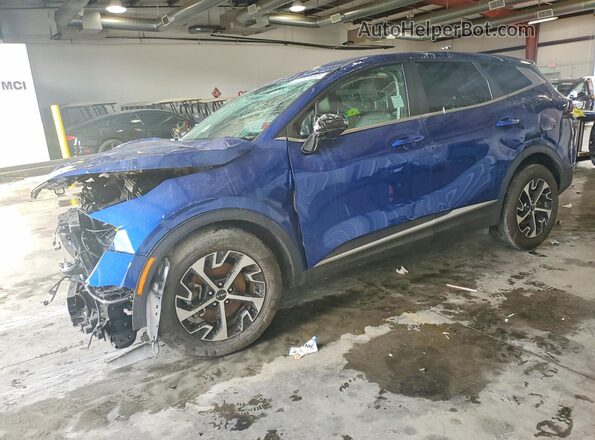 5XYK33DF9RG186211 2024 KIA SPORTAGE Blue Առջևի ձախ երեք քառորդ տեսարան