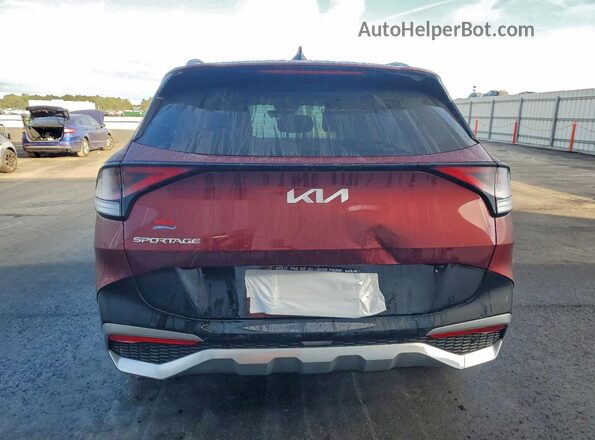 5XYK53DF4SG324463 2025 KIA SPORTAGE Бордовый Вид сзади