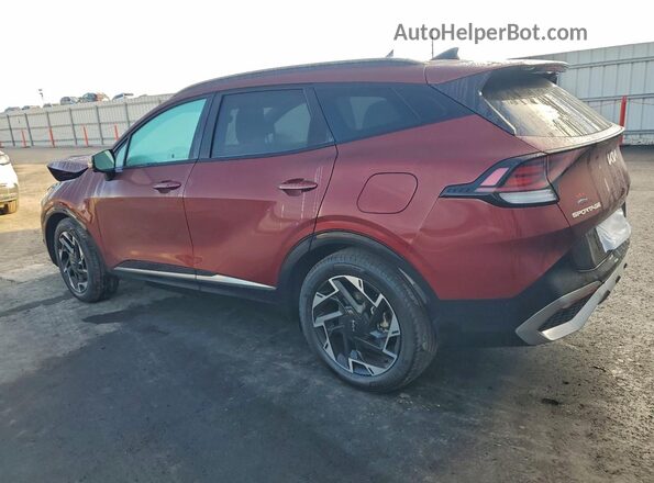 5XYK53DF4SG324463 2025 KIA SPORTAGE Бордовый Задняя левая четверть