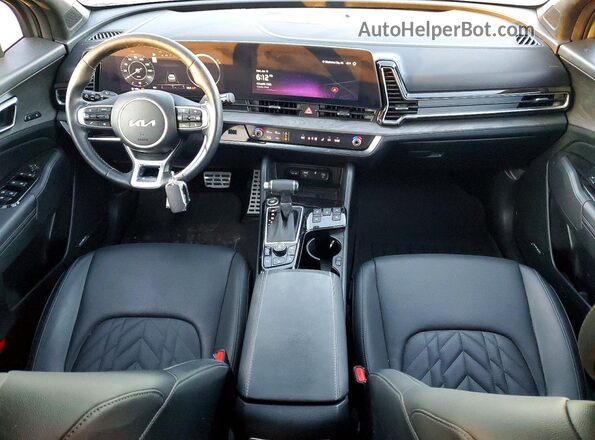 5XYK7CDF0SG234253 2025 KIA SPORTAGE Зеленый Вид панели приборов