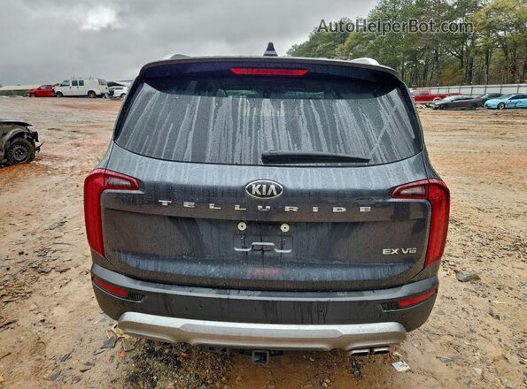 5XYP34HC9MG114302 2021 KIA TELLURIDE Серый Вид сзади