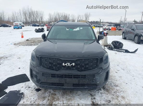 5XYP3DHC7NG299645 2022 KIA TELLURIDE Black Widok wnętrza z tyłu