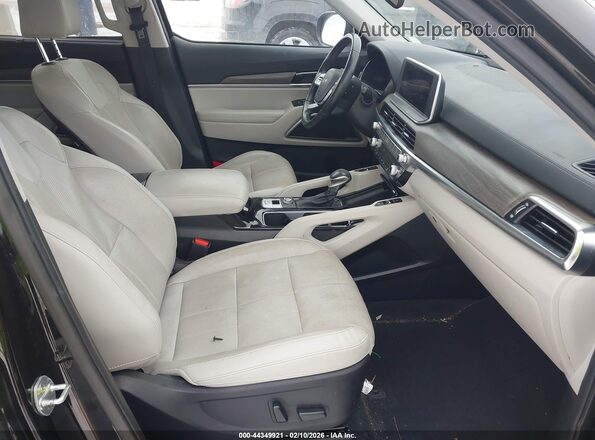 5XYP3DHC7NG299645 2022 KIA TELLURIDE Black Widok wnętrza z przodu