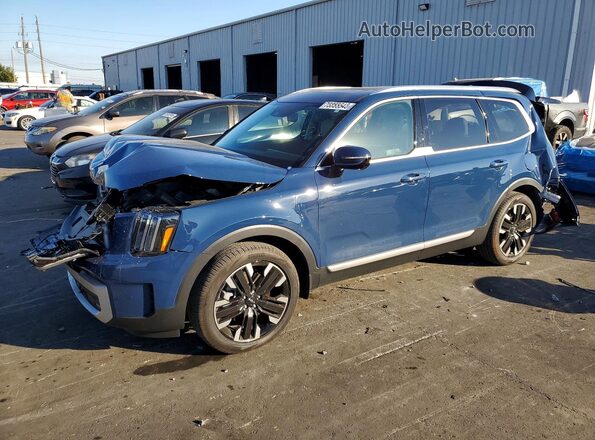 5XYP54GC4RG544502 2024 KIA TELLURIDE Синий Передняя левая четверть