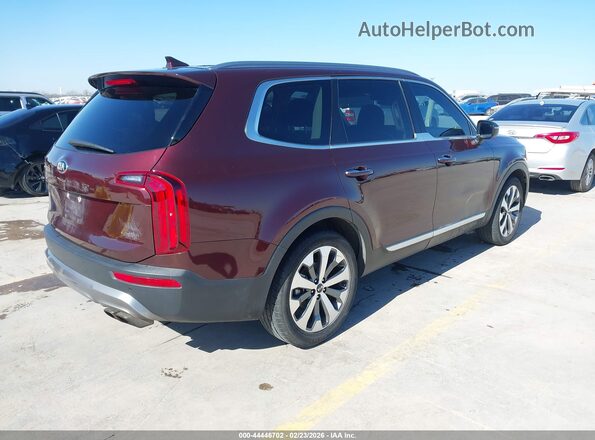 5XYP64HC6LG050208 2020 KIA TELLURIDE Burgundy Հետևի աջ