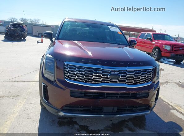 5XYP64HC6LG050208 2020 KIA TELLURIDE Burgundy Սարքավորումների վահանակի տեսք