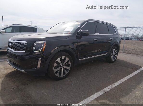 5XYP64HC8MG101015 2021 KIA TELLURIDE Black Przód lewy