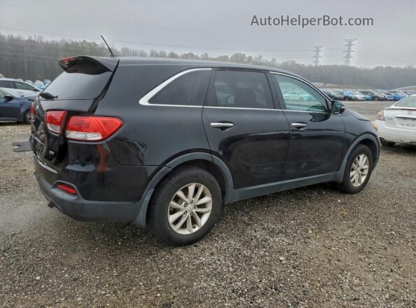 5XYPG4A34HG194435 2017 KIA SORENTO Черный Задняя правая четверть