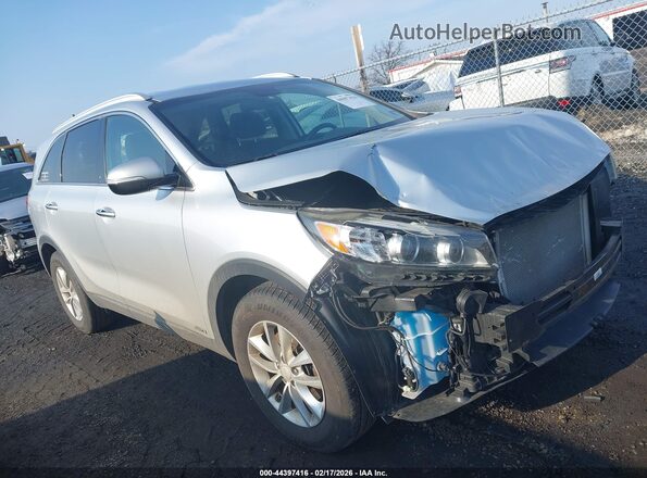 5XYPGDA35HG259597 2017 KIA SORENTO Серебряный Передняя правая четверть
