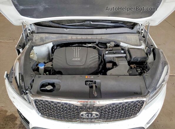 5XYPH4A52GG040819 2016 KIA SORENTO Белый Вид подкапотного пространства
