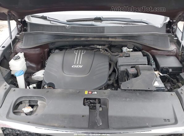 5XYPH4A55HG236982 2017 KIA SORENTO Бордовый Вид сзади