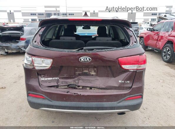 5XYPH4A55HG236982 2017 KIA SORENTO Бордовый 