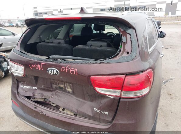 5XYPH4A55HG236982 2017 KIA SORENTO Бордовый Вид спереди