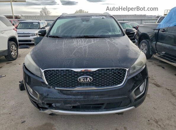 5XYPH4A56JG346784 2018 KIA SORENTO Black Դիմացի տեսք