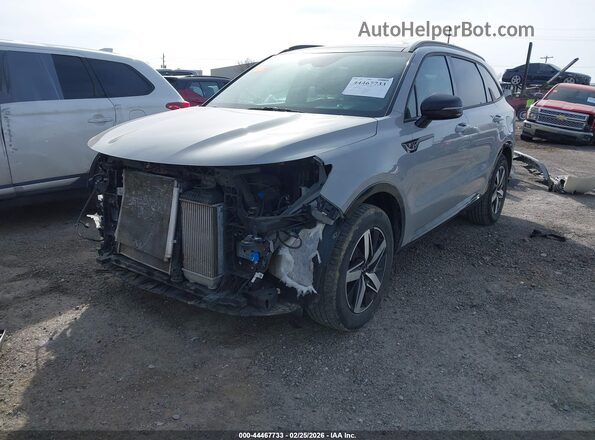 5XYRH4LF2PG166287 2023 KIA SORENTO Серый Передняя левая четверть