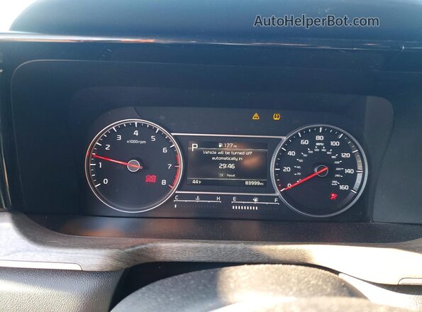 5XYRHDLF7MG014128 2021 KIA SORENTO White Instrument cluster view