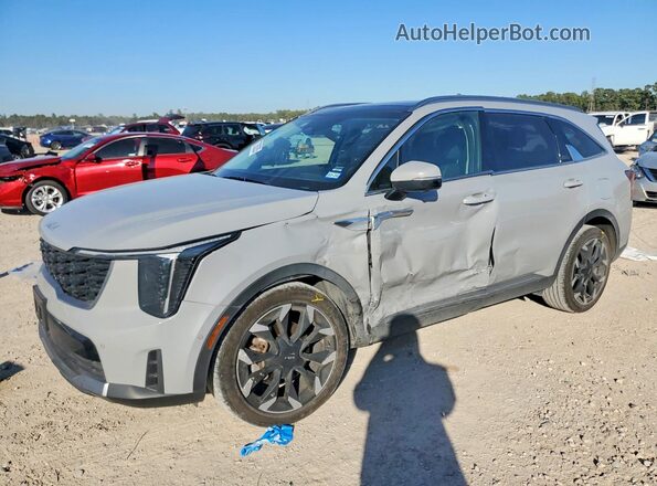 5XYRK4JF0RG253175 2024 KIA SORENTO Серый Передняя левая четверть