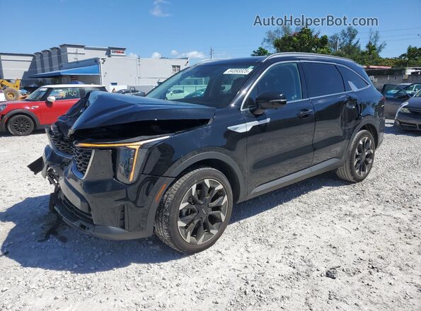 5XYRK4JF9RG281718 2024 KIA SORENTO Черный Передняя левая четверть