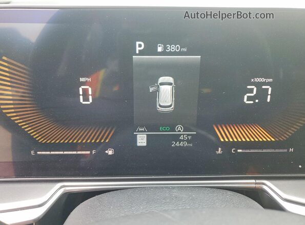 5XYRL4JC4TG427923 2026 KIA SORENTO Black Вид щитка приладів