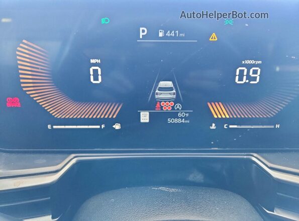 5XYRL4JC5RG265308 2024 KIA SORENTO White Vista del cuadro de instrumentos