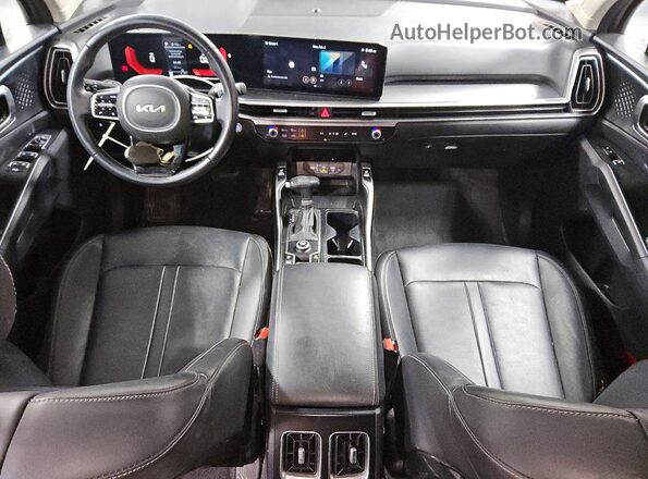 5XYRL4JC5RG280455 2024 KIA SORENTO Gray Widok deski rozdzielczej