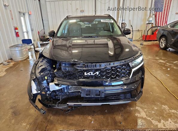 5XYRL4LC5NG107963 2022 KIA SORENTO Черный Вид спереди