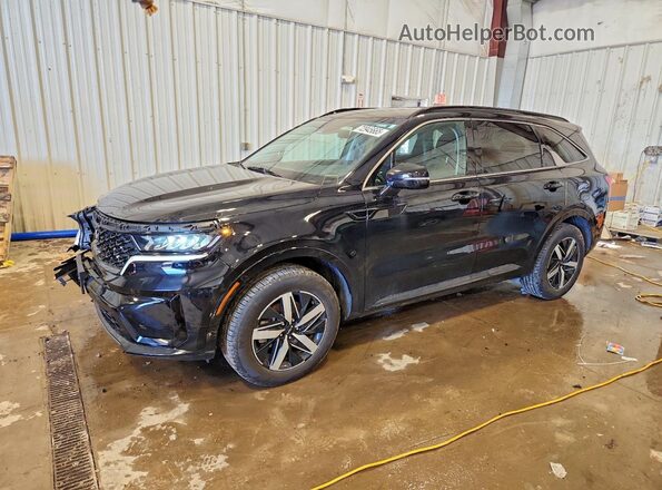 5XYRL4LC5NG107963 2022 KIA SORENTO Черный Передняя левая четверть