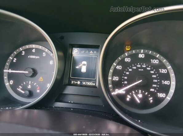 5XYZT3LB0HG497909 2017 HYUNDAI SANTA FE SPORT Blue Widok tylnych siedzeń