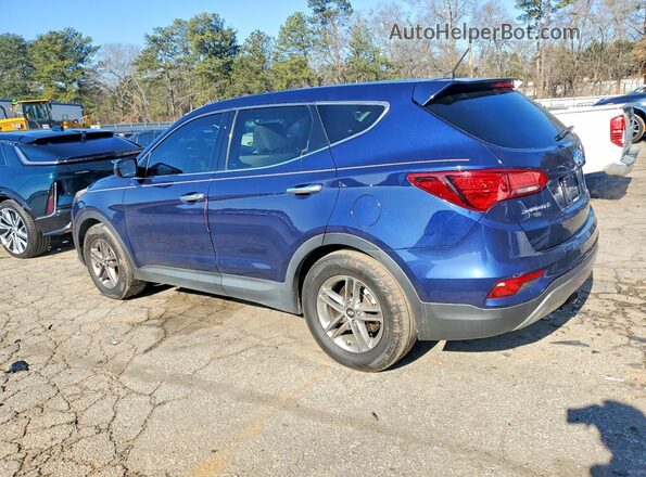 5XYZT3LB1JG507630 2018 HYUNDAI SANTA Синий Задняя левая четверть