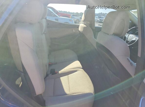 5XYZT3LB1JG507630 2018 HYUNDAI SANTA Синий Вид задней части салона