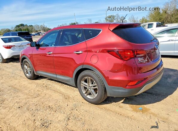 5XYZT3LB4JG541402 2018 HYUNDAI SANTA Красный Задняя левая четверть