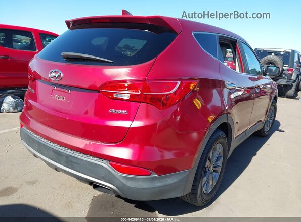 5XYZT3LB7GG318893 2016 HYUNDAI SANTA FE SPORT Красный Задняя правая четверть