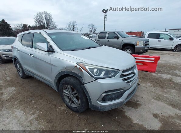 5XYZT3LB8HG381485 2017 HYUNDAI SANTA FE SPORT Серебряный Передняя правая четверть