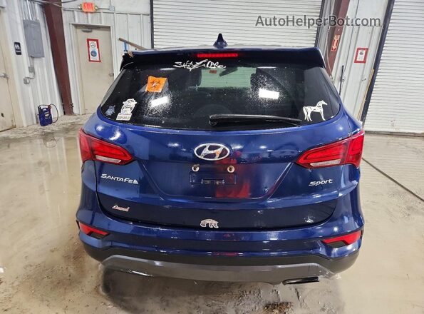 5XYZT3LBXHG434140 2017 HYUNDAI SANTA Синий Вид сзади