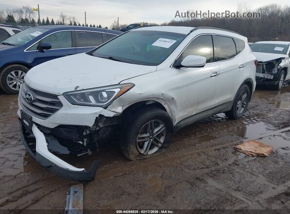 5XYZUDLB6HG390706 2017 HYUNDAI SANTA FE SPORT White წინა მარცხენა ხედი სამი მეოთხედიდან