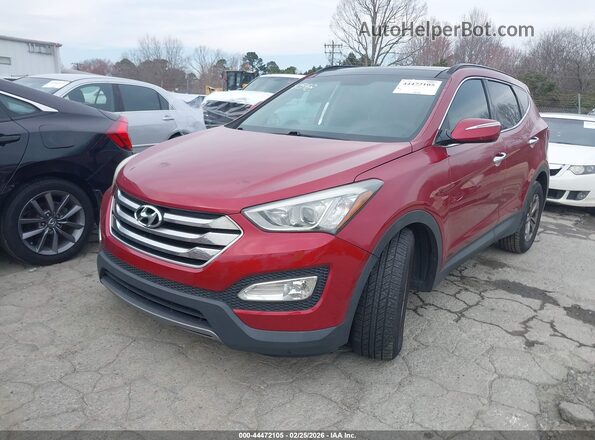 5XYZUDLBXGG314548 2016 HYUNDAI SANTA FE SPORT Красный Передняя левая четверть