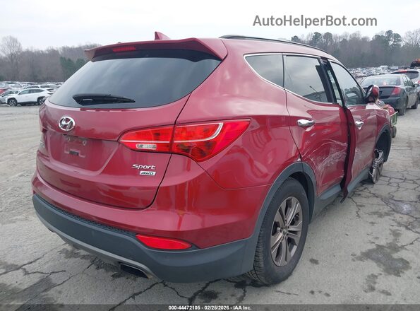 5XYZUDLBXGG314548 2016 HYUNDAI SANTA FE SPORT Красный Задняя правая четверть