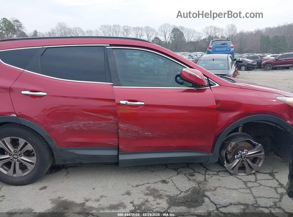 5XYZUDLBXGG314548 2016 HYUNDAI SANTA FE SPORT Красный Вид задней части салона