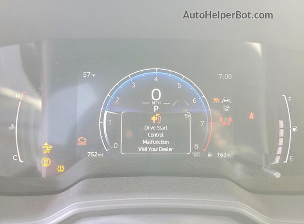 5YFB4MDE1TP385685 2026 TOYOTA LL Gray Vista del cuadro de instrumentos