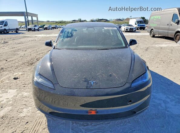 5YJ3E1EA2SF042602 2025 TESLA MODEL Black წინა ხედი