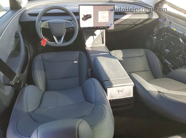 5YJ3E1EA2SF042602 2025 TESLA MODEL Black წინა პანელის ხედი