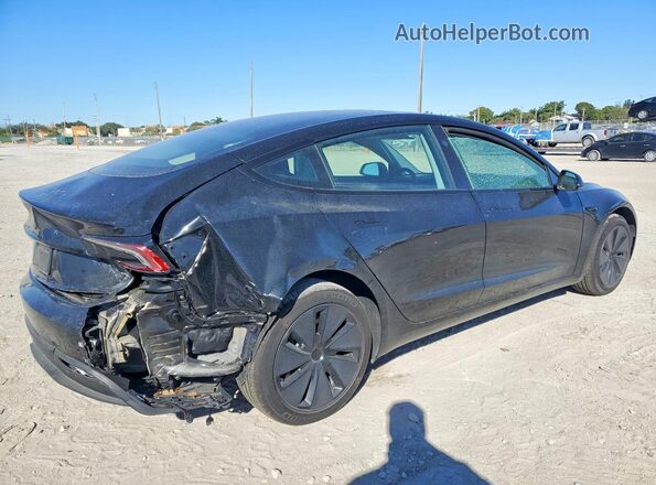 5YJ3E1EA2SF042602 2025 TESLA MODEL Black უკანა მარჯვენა