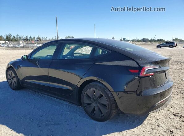 5YJ3E1EA2SF042602 2025 TESLA MODEL Black უკანა მარცხენა