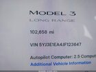 2018 Tesla Model 3   Серый vin: 5YJ3E1EA4JF123647