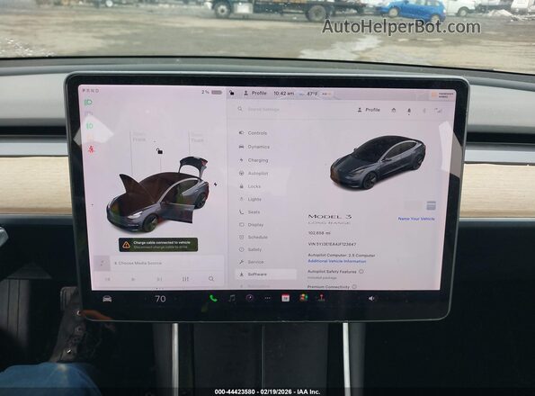 5YJ3E1EA4JF123647 2018 TESLA MODEL 3 Серый 