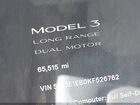 2019 Tesla Model 3 Long Range/performance Black vin: 5YJ3E1EB0KF526762