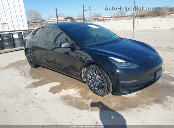 5YJ3E1EB0MF924038 2021 TESLA MODEL 3 Black Przód prawy